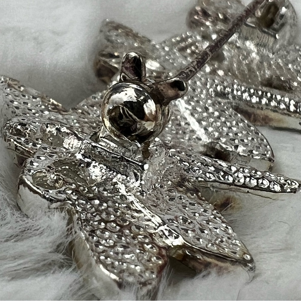 Dragonfly Crystal & Enamel Brooch - Picture 6 of 9